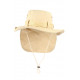 Chapeau Bob Safari Beige Marron Clair Lien Serrage et Protege Nuque Bob Safari Nyls Création