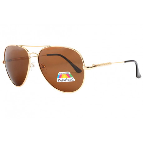 Grandes Lunettes de Soleil Polarisees Aviateur Marrons Fury LUNETTES SOLEIL Eye Wear