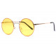 Lunettes de Soleil Ronde Jaune et Doree tendance Obladi LUNETTES SOLEIL Eye Wear