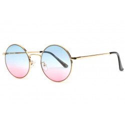 Lunettes Soleil Rondes Rose et Bleu Tendance Obladi LUNETTES SOLEIL Eye Wear