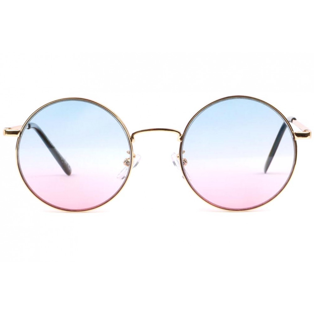 Lunette de soleil miroir bleu Obladi, lunette soleil ronde livré 48h!