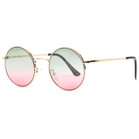 Lunettes de Soleil Roses et Grises Rondes Tendance Obladi LUNETTES SOLEIL Eye Wear