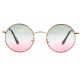 Lunettes de Soleil Roses et Grises Rondes Tendance Obladi LUNETTES SOLEIL Eye Wear