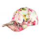 Casquette NY Rose et Verte a Fleurs Baseball Fashion Spring ANCIENNES COLLECTIONS divers