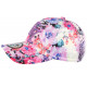 Casquette NY Violette et Rose a Fleurs Baseball Fashion Spring ANCIENNES COLLECTIONS divers