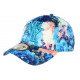 Casquette Enfant Bleue fleurs Beiges et Rose Baseball NY Spring 7 à 12 ans ANCIENNES COLLECTIONS divers