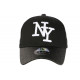 Casquette Baseball Femme Strass Argent et Noir Baseball NY Etoyl ANCIENNES COLLECTIONS divers