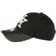 Casquette Baseball Femme Strass Argent et Noir Baseball NY Etoyl ANCIENNES COLLECTIONS divers