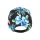 Casquette NY Noire et Bleue a Fleurs Exotiques Baseball Hawai ANCIENNES COLLECTIONS divers