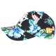 Casquette NY Noire et Bleue a Fleurs Exotiques Baseball Hawai ANCIENNES COLLECTIONS divers