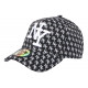 Casquette NY Noire et Blanche Design New York Fashion Baseball Avenue CASQUETTES Hip Hop Honour