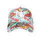 Casquette NY Turquoise et Rouge Originale Streetwear Baseball Bang Boum CASQUETTES Hip Hop Honour