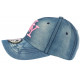 Casquette NY Bleu et Rose Denim Jeans Tendance Baseball Chyca ANCIENNES COLLECTIONS divers