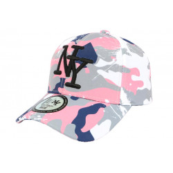 Casquette Enfant Camouflage Rose et Bleue Baseball NY Militaire Marchy 7 a 12 ans ANCIENNES COLLECTIONS divers