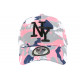 Casquette Enfant Camouflage Rose et Bleue Baseball NY Militaire Marchy 7 a 12 ans ANCIENNES COLLECTIONS divers