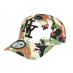 Casquette Enfant Camouflage Marron et Verte Baseball NY Militaire Marchy 7 a 12 ans ANCIENNES COLLECTIONS divers