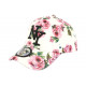 Casquette Enfant Blanche Fleurs Roses Baseball NY Bali de 7 à 12 ans ANCIENNES COLLECTIONS divers