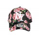 Casquette Enfant Noire Fleurs Roses Baseball NY Bali de 7 à 12 ans ANCIENNES COLLECTIONS divers