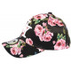 Casquette Enfant Noire Fleurs Roses Baseball NY Bali de 7 à 12 ans ANCIENNES COLLECTIONS divers