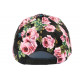 Casquette Enfant Noire Fleurs Roses Baseball NY Bali de 7 à 12 ans ANCIENNES COLLECTIONS divers