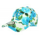 Casquette Enfant Blanche Fleurs Bleues Baseball NY Bora de 7 à 12 ans ANCIENNES COLLECTIONS divers