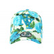 Casquette Enfant Blanche Fleurs Bleues Baseball NY Bora de 7 à 12 ans ANCIENNES COLLECTIONS divers