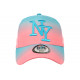 Casquette NY Rose en Degrade Bleu Classe et Tendance Baseball Renbo ANCIENNES COLLECTIONS divers