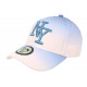 Casquette NY Bleue et Orange Classe et Tendance Baseball Renbo ANCIENNES COLLECTIONS divers