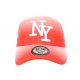 Casquette NY Rouge et Blanche Classe et Fashion Baseball Renbo ANCIENNES COLLECTIONS divers