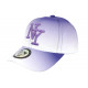 Casquette Enfant Violette et Blanche Classe Baseball Fashion Renbo de 7 à 11 ans ANCIENNES COLLECTIONS divers