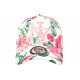 Casquette NY Blanche et Rose Fleurs Classe et Tendance Baseball Capri ANCIENNES COLLECTIONS divers