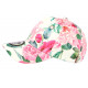 Casquette NY Blanche et Rose Fleurs Classe et Tendance Baseball Capri ANCIENNES COLLECTIONS divers