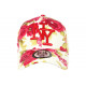 Casquette NY Rouges et Blanche a Fleurs Baseball Tendance Bora ANCIENNES COLLECTIONS divers