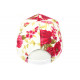Casquette Enfant Rouge et Blanche a Fleurs Baseball NY Bora de 7 à 12 ans ANCIENNES COLLECTIONS divers