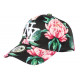 Casquette Enfant Noire Fleurs Roses Fashion Baseball NY Capri de 7 à 12 ans ANCIENNES COLLECTIONS divers