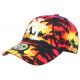 Casquette NY Rouge et Jaune Tropical Beach Night Baseball Fashion ANCIENNES COLLECTIONS divers