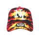 Casquette NY Rouge et Jaune Tropical Beach Night Baseball Fashion ANCIENNES COLLECTIONS divers