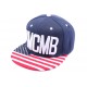 Casquette Snapback YMCMB bleu façon drapeau US ANCIENNES COLLECTIONS divers