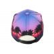 Casquette NY Violette et Rouge Tropical Beach Night Baseball Fashion ANCIENNES COLLECTIONS divers