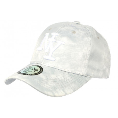 Casquette NY Grise et Blanche Classe Design Baseball Drift ANCIENNES COLLECTIONS divers