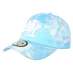 Casquette NY Bleu ciel et Blanche Classe Design Baseball Drift ANCIENNES COLLECTIONS divers