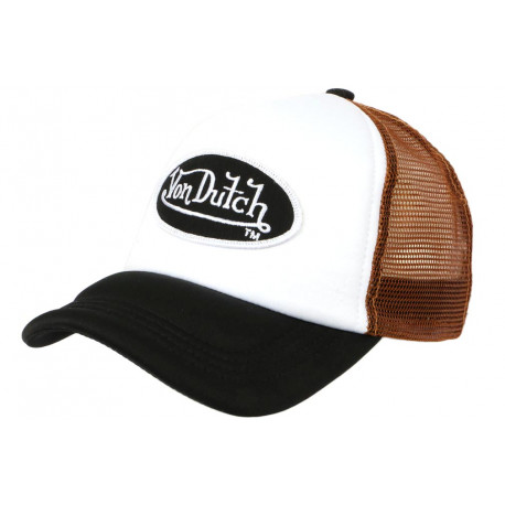 Casquette Von Dutch Blanche et Marron Baseball FAO M White ANCIENNES COLLECTIONS divers