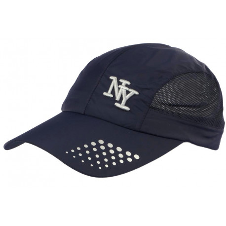 Casquette NY Sportswear Bleu Marine Filet Fashion Baseball Zatyl CASQUETTES Hip Hop Honour