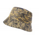 Chapeau Bob Militaire Dore et Bleu Camouflage Armee Fashion Boby BOB Hip Hop Honour