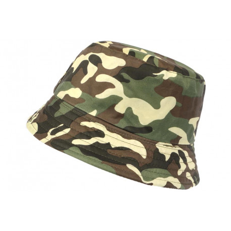 Chapeau Bob Militaire Vert et Marron Camouflage Armee Tendance Boby BOB Hip Hop Honour