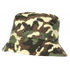 Chapeau Bob Militaire Vert et Marron Camouflage Armee Tendance Boby BOB Hip Hop Honour