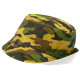 Chapeau Bob Militaire Jaune et Vert Camouflage Armee Tendance Boby BOB Hip Hop Honour