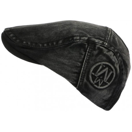 Casquette Plate Noire Denim Tendance en Coton Homme et Femme Weryk ANCIENNES COLLECTIONS divers