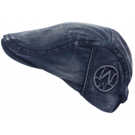 Casquette Plate Blue Jean Denim Tendance Coton Marine Homme et Femme Weryk ANCIENNES COLLECTIONS divers