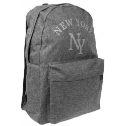 Sac a Dos NY Gris Streetwear Confort et Leger Studer Sac à Dos Hip Hop Honour